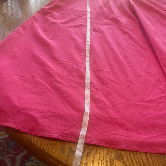 LAST CALL NWT Ann Taylor Barbie Pink Flutter Sleeve Maxi Dress Size 10 - Picture 7 of 11